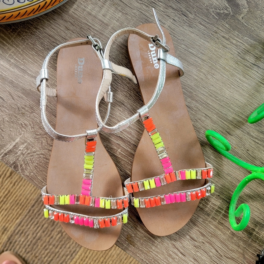 Dune London Baguette Jewel Sandals